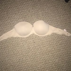 VS Pink Strapless Nude Bra
